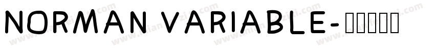 Norman variable字体转换